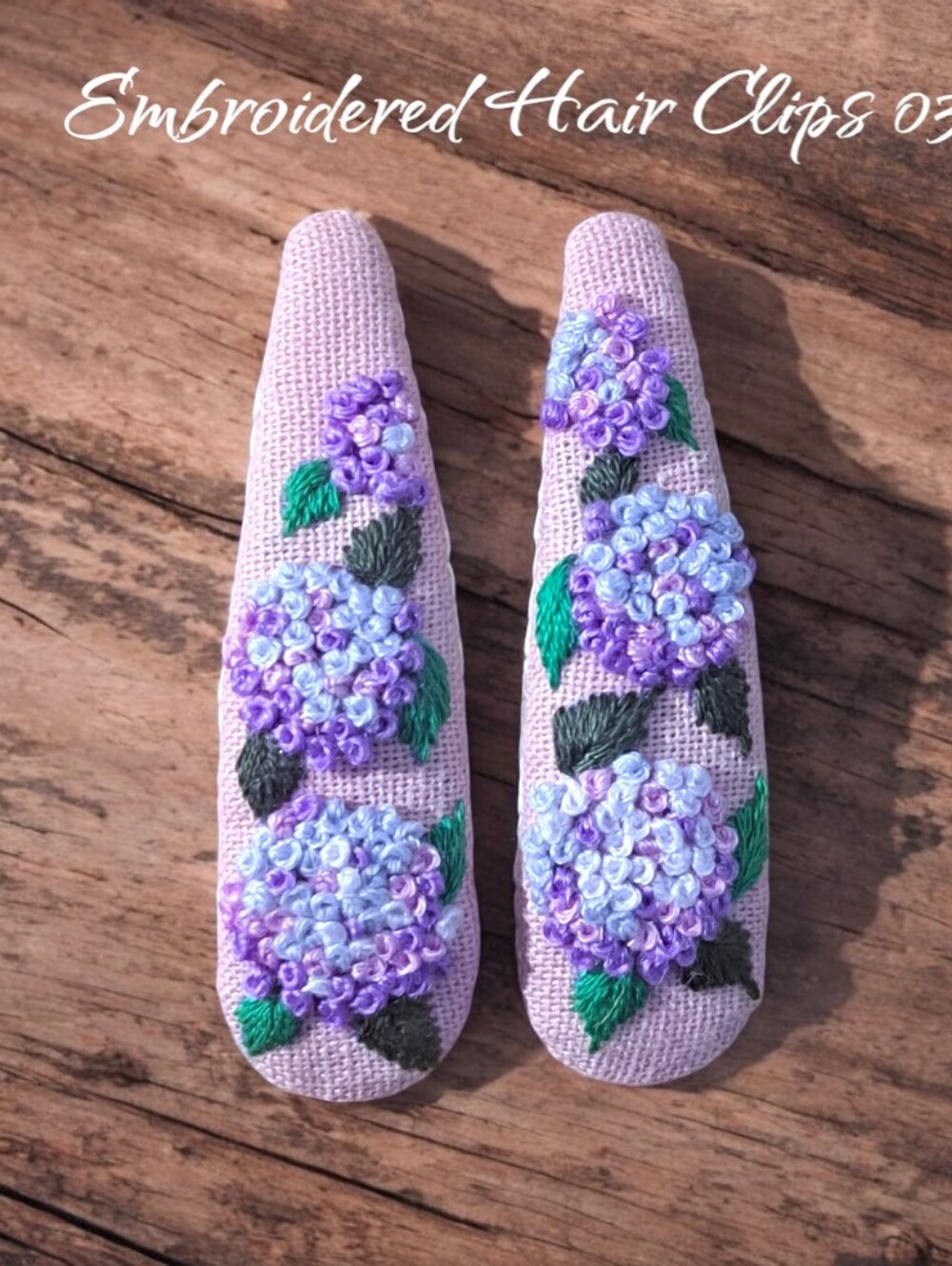 Embroidered Hair Clips - Picture 13 of 15